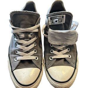 Converse Charcoal Canvas